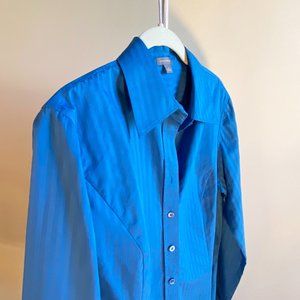 Ann Taylor Cobalt Button Down Shirt, Perfect Cond… - image 1